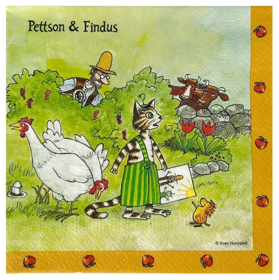 Servetter Hönor Pettson & Findus