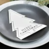 Servetter Julgran Merry Christmas