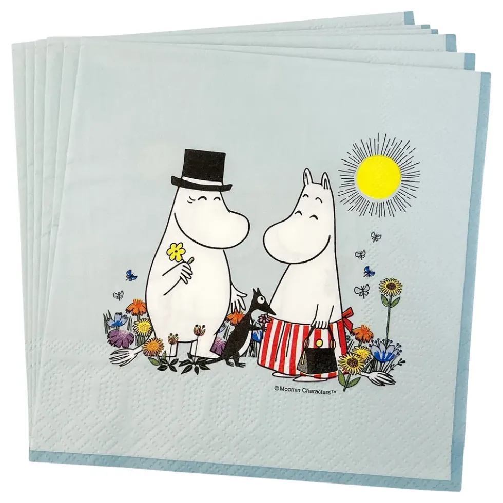 Servetter Mumin Blå