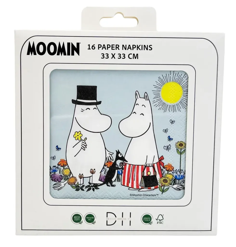 Servetter Mumin Blå