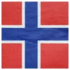 Servetter Norska Flaggan