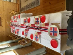 Servetter Norska Flaggan