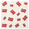 Servetter Norska Flaggor