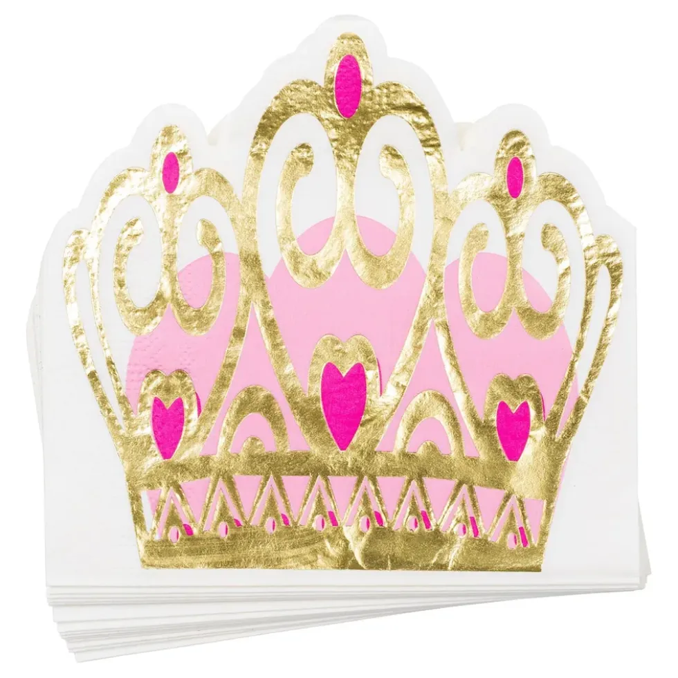 Servetter Prinsesskrona Rosa