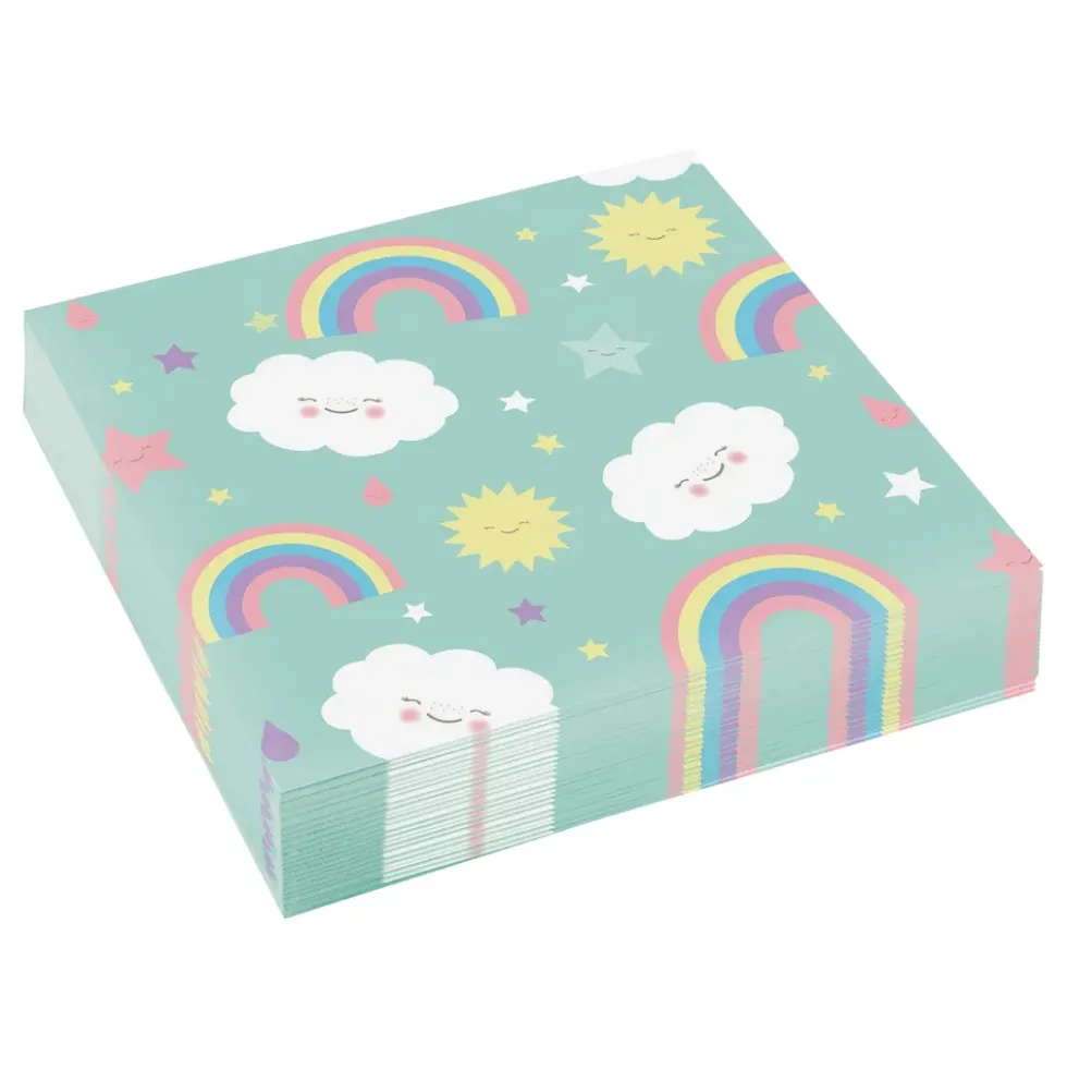 Servetter Rainbow & Cloud Grön