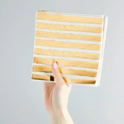Servetter Randiga Guld Metallic