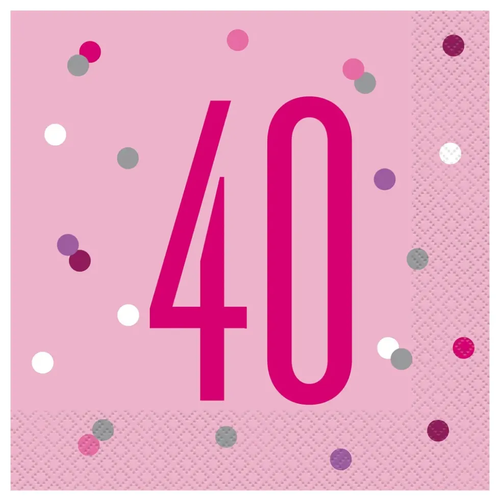 Servetter 40 Rosa