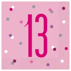 Servetter 13 Rosa