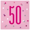 Servetter 50 Rosa
