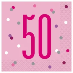 Servetter 50 Rosa