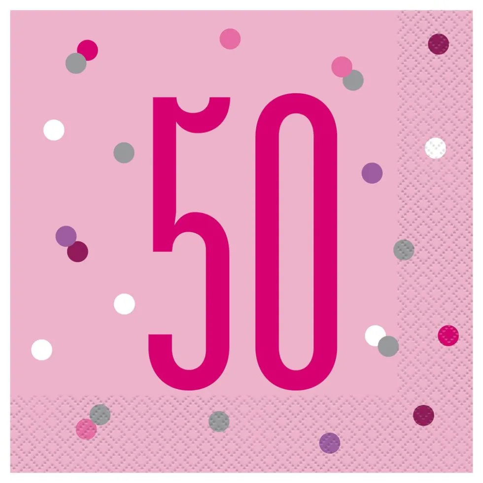Servetter 50 Rosa