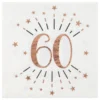 Servetter 60 Sparkling Roséguld