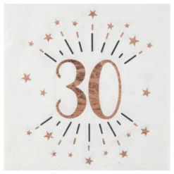Servetter 30 Sparkling Roséguld