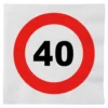 Servetter Trafikskylt 40