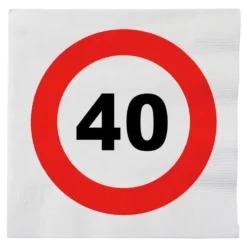 Servetter Trafikskylt 40