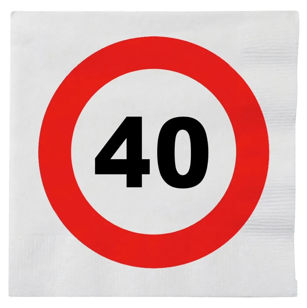 Servetter Trafikskylt 40
