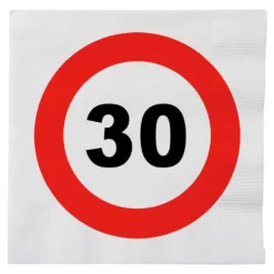 Servetter Trafikskylt 30