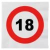 Servetter Trafikskylt 18
