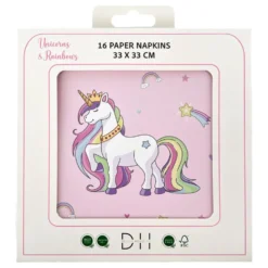 Servetter Unicorns & Rainbows