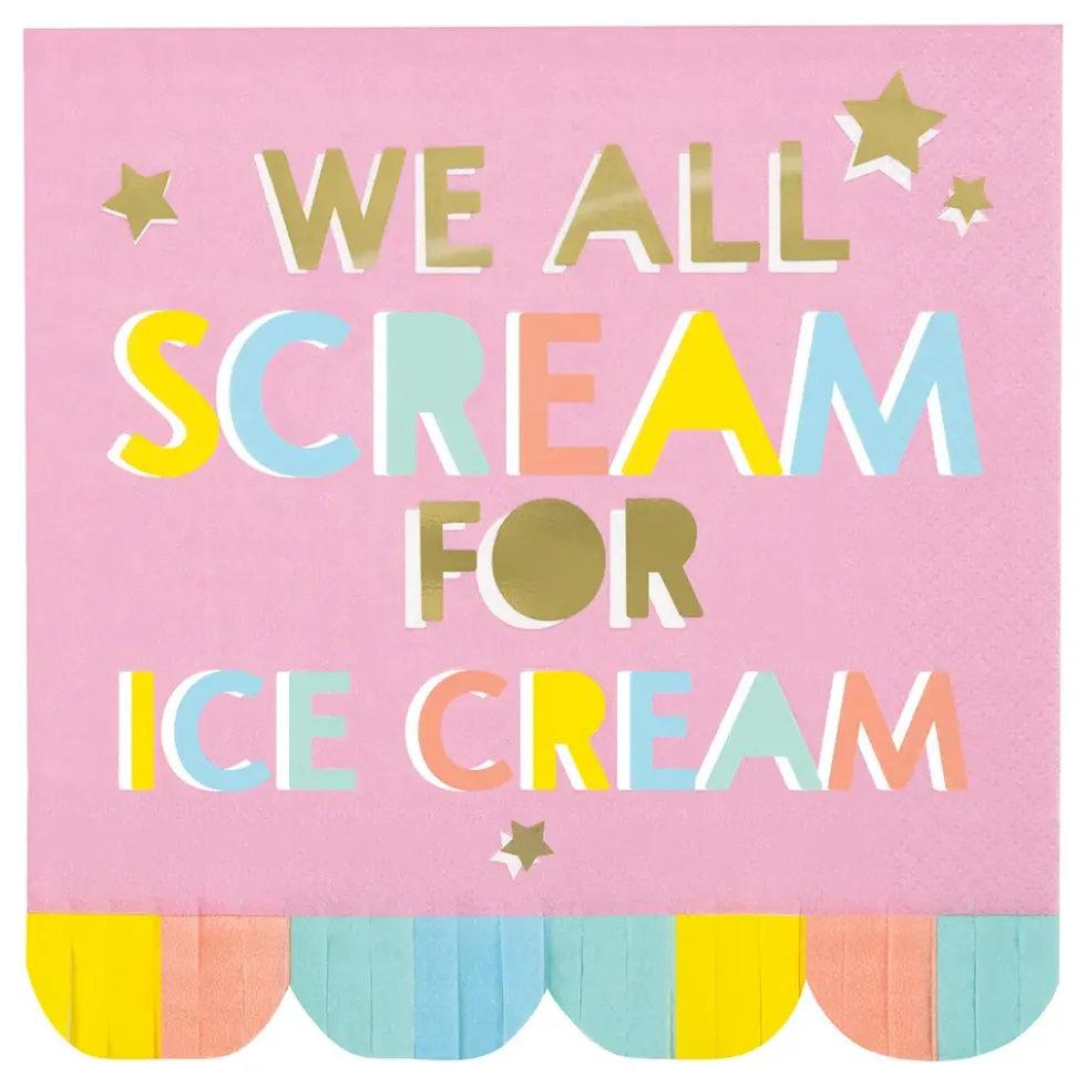 Servetter We All Scream For Ice Cream