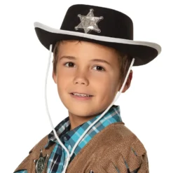 Sheriffhatt Svart för Barn