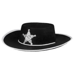 Sheriffhatt Svart för Barn