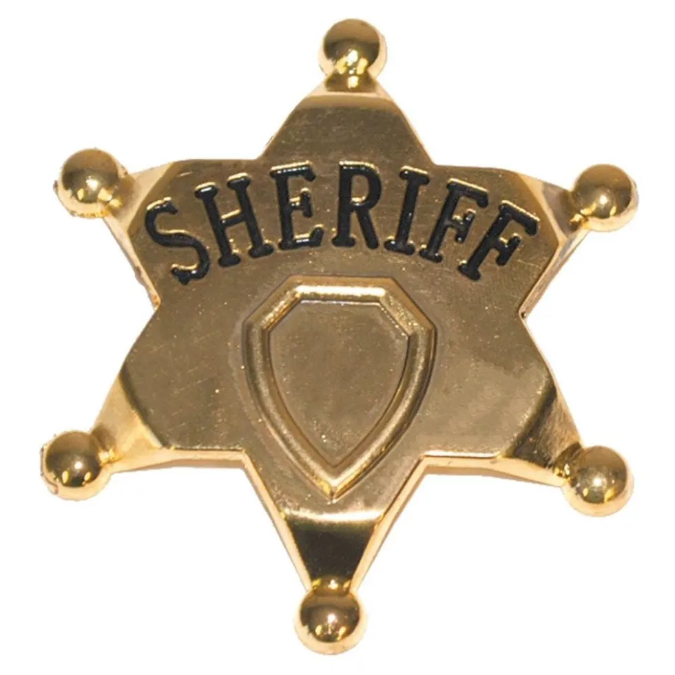 Sheriffstjärna i Metall