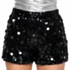 Shorts med Paljetter Svart