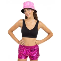 Shorts Metallic Rosa