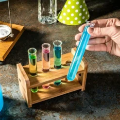 Shotglas Provrör i Ställning