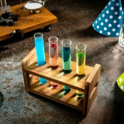 Shotglas Provrör i Ställning
