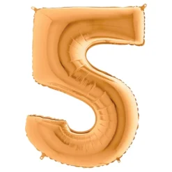 Sifferballong Guld Metallic