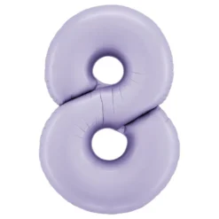 Sifferballong Lila Satin