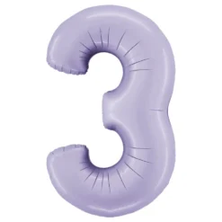Sifferballong Lila Satin