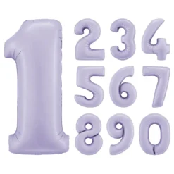 Sifferballong Lila Satin