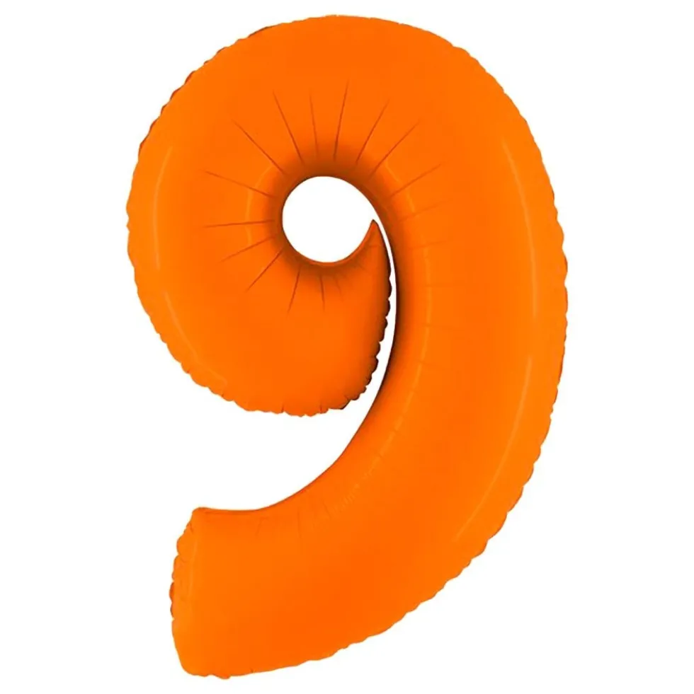 Sifferballong Matt Orange
