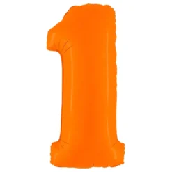 Sifferballong Matt Orange