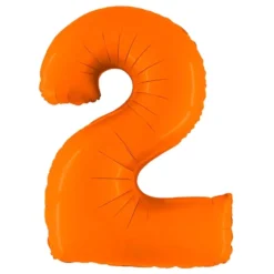 Sifferballong Matt Orange