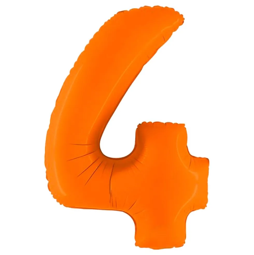 Sifferballong Matt Orange