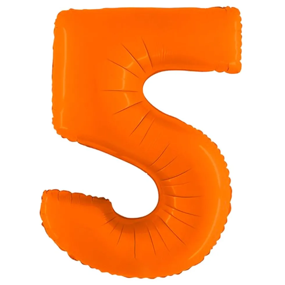 Sifferballong Matt Orange