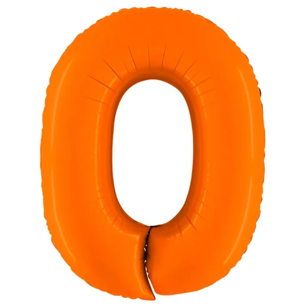 Sifferballong Matt Orange
