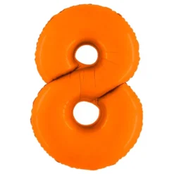 Sifferballong Matt Orange