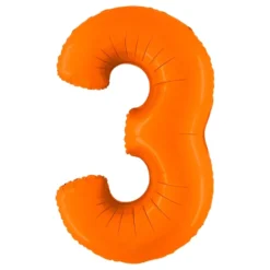 Sifferballong Matt Orange