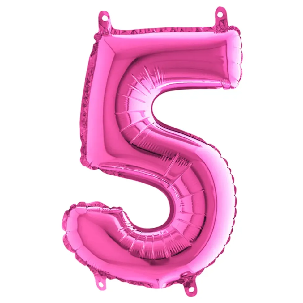 Sifferballong Mini Rosa Metallic