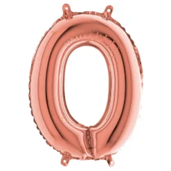 Sifferballong Mini Roséguld Metallic