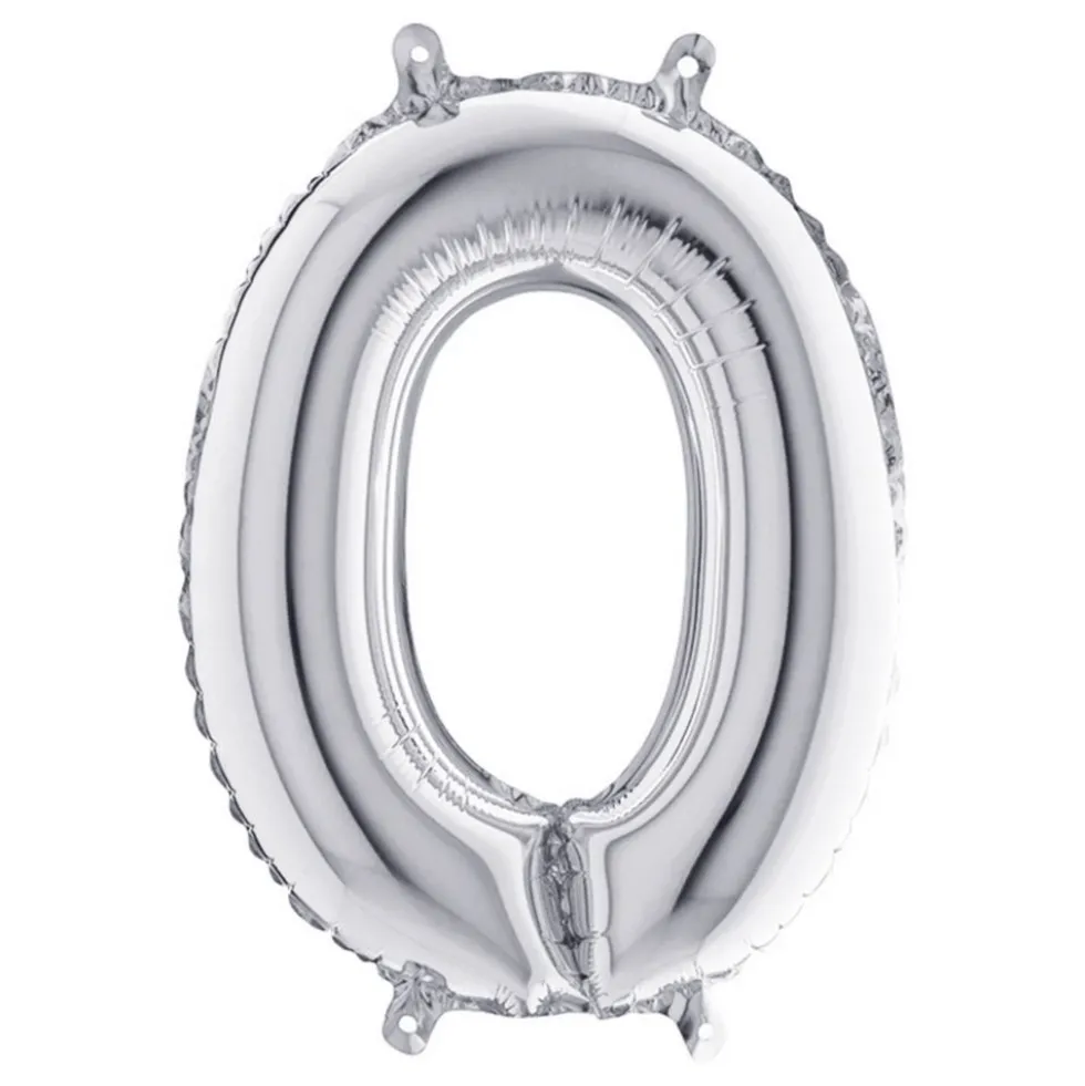 Sifferballong Mini Silver Metallic