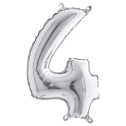 Sifferballong Mini Silver Metallic