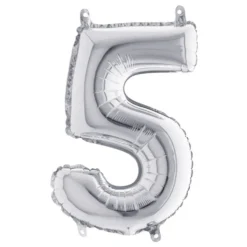 Sifferballong Mini Silver Metallic
