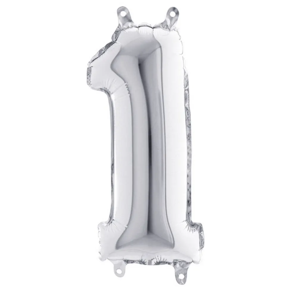 Sifferballong Mini Silver Metallic