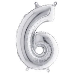 Sifferballong Mini Silver Metallic